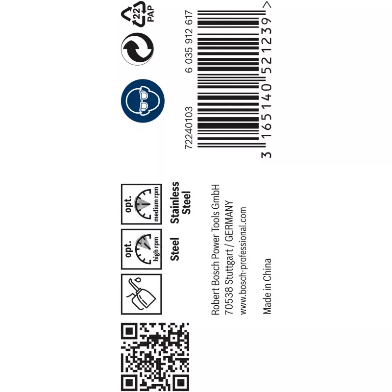 Bosch PRO Stainless Steel HSS-Co kierrepora, Ø 5,5 mm, 10 kpl