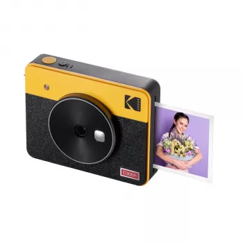 Pikakamera Kodak Mini Shot 3 Retro C300R keltainen — välitön tulostus, kompakti muotoilu