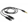 Audiokaapeli DeLOCK 65575 0,25 m 3,5 mm 2 x 3,5 mm musta