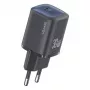 usams 30 W GaN USB-C-pikalaturi USA001446 — kannettava 30-W-USB-C-PD-seinälaturi, musta