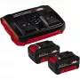 Akkulaturisarja Einhell 2x 4.0Ah Twincharger AC LED
