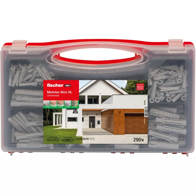 fischer 577159 Meister-Box XL tappien lajitelmarasia 290 kpl (577159)