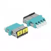 Kuitukytkin DeLOCK 86905 LC Quad naaras LC Quad naaras Multimode aqua