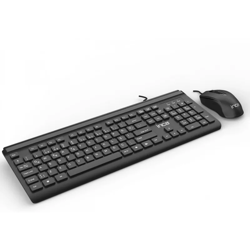 Inca IMK-377 näppäimistö hiiri sisältyy Office USB turkki musta