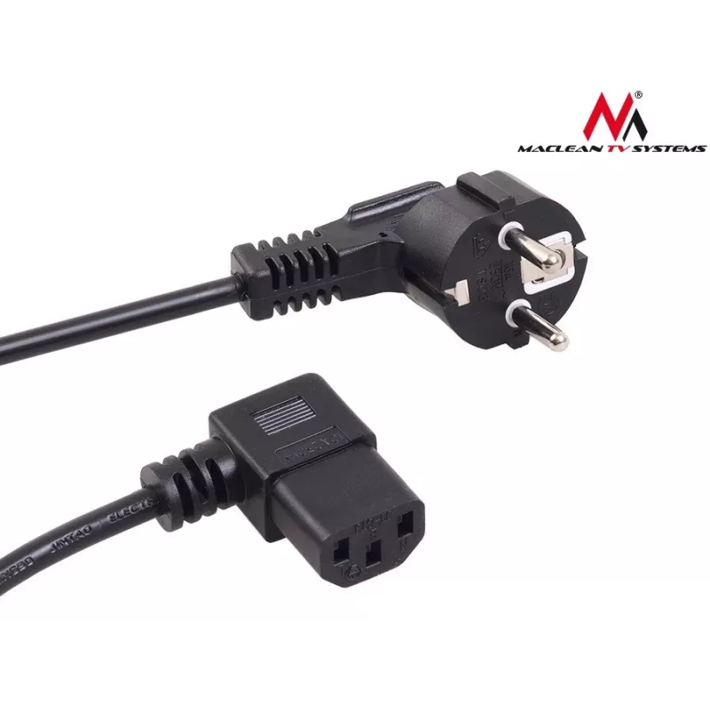 Virtakaapeli kulmikas 3-napainen pistoke 3M MCTV EU-803