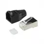 Johdinliitin RJ45 LogiLink MP0022 musta läpinäkyvä
