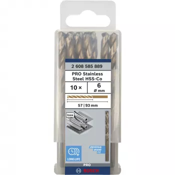 Poranteräsarja Bosch HSS Twist Drill Bits Cobalt, malli 2608585889