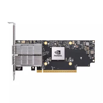 Verkkosovitin NVIDIA ConnectX-7 sisäinen kuitu 50000 Mbit/s PCIe, musta/harmaa