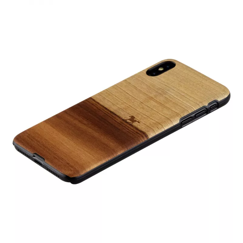 Man and Wood puhelinkotelo iPhone XS Max — musta suojakotelo