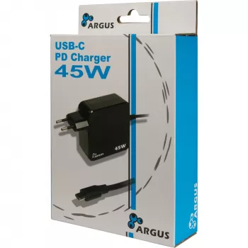 Laturi Inter-Tech PD-2045 Universal musta AC sisäkäyttöön 20V USB-C