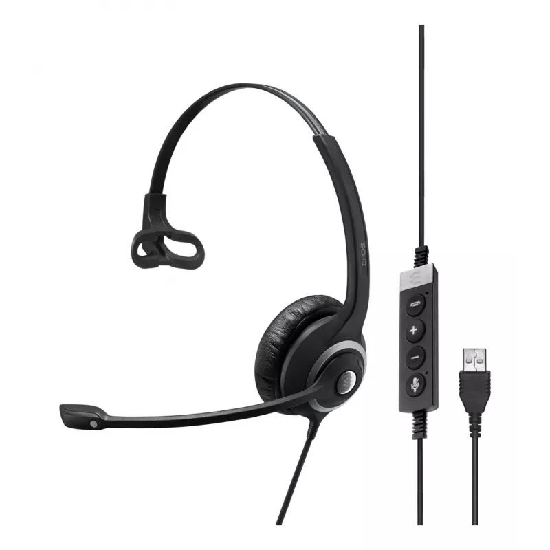 EPOS IMPACT SC 230 USB MS II Mono USB-A-headset johdossa puhelunhallinta Microsoft-sertifioitu (1000578)