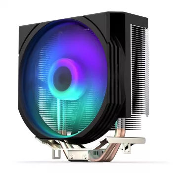 ENDORFY Spartan 5 ARGB, CPU-jäähdytin, integroitu Fluctus 120mm ARGB-tuuletin, kirkas ARGB-LED-valaistus, yhteensopiva AM5, AM4, LGA1700, LGA1200,