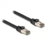 DeLOCK RJ45 Cat.6A U/FTP verkkokaapeli 3 m musta