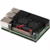 JOY-IT RPI CASE ALU07F - kotelo Raspberry Pi 4:lle, alumiini, tuuletin, musta (RB-ALUCASEP4+07FAN)