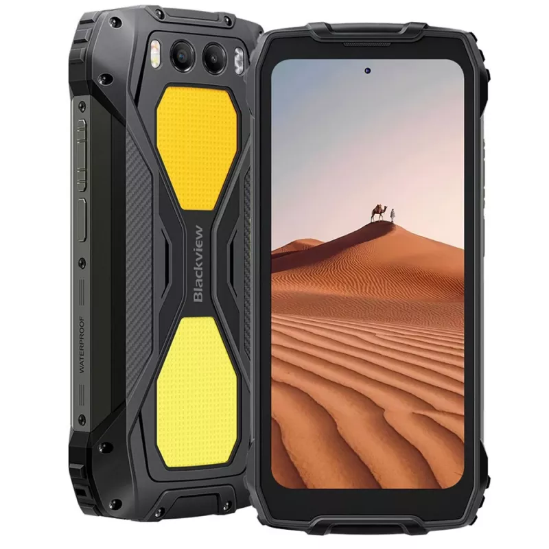 Blackview BV7300 16,9 cm (6,67 inch) Dual SIM Android 14 4G 6 GB 256 GB 15000 mAh musta, keltainen