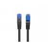 Verkkokaapeli Lanberg PCF6A-10CC-0025-BK RJ45 Cat6a 0,25m musta