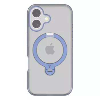 Suojakotelo Torras Ostand Spin iPhone 16:lle – sininen, ohut profiili, langaton lataus yhteensopiva