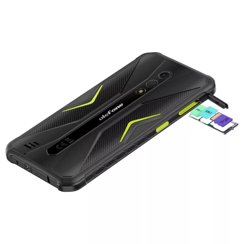 Ulefone Armor X12 Pro 4/64GB musta/vihreä ilman laturia