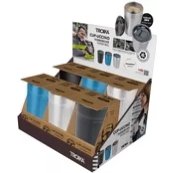 Termosmukisetti TROIKA Thekendisplay 6×CUP-UCCINO — 6 kpl, eristetyt juomamukit