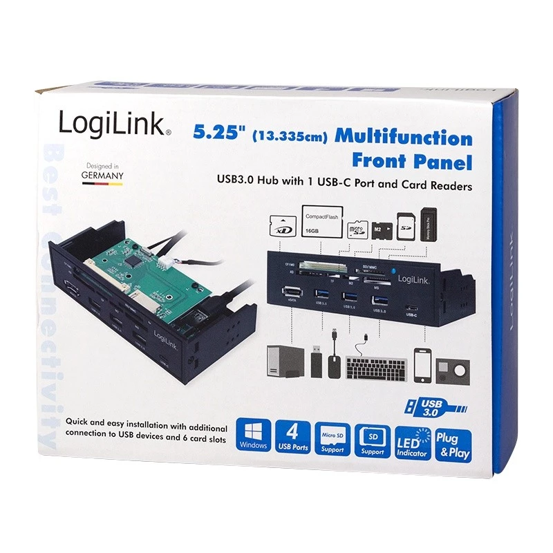 Kortinlukija LogiLink UA0341 SATA sisäinen musta