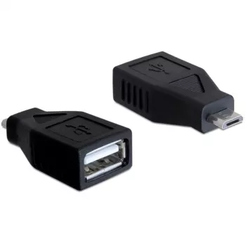 DeLOCK - USB-sovitin - USB Type-A, 4-napainen (liitin) - 5-napainen Micro-USB Type-B (pistoke) (65296)