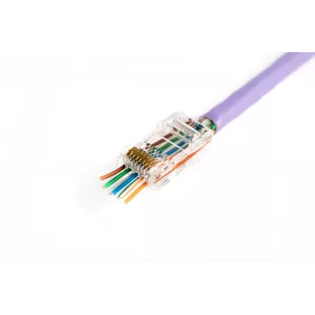 RJ45-kaapeliliitin Digitus X-ML-6U-EZ läpinäkyvä liitin 100 kpl