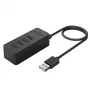 ORICO USB-keskitin W5P-U3-030 4-porttinen USB 3.0, kompakti pöytäkeskitin oheislaitteiden liittämiseen