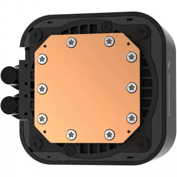 Nestjäähdytyssarja DeepCool LQ240 — 240 mm jäähdytin, 2×120 mm PWM-tuuletinta, RGB, letku 41 cm, alumiinijäähdytin, musta