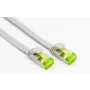 Helos - Patchkabel - RJ-45 (M) - RJ-45 (M) - 30 cm - U/FTP - CAT 6a - litteä - harmaa