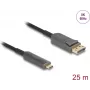 Aktiivinen optinen kaapeli DELOCK USB-C - DisplayPort 25,00 m (malli 81608)