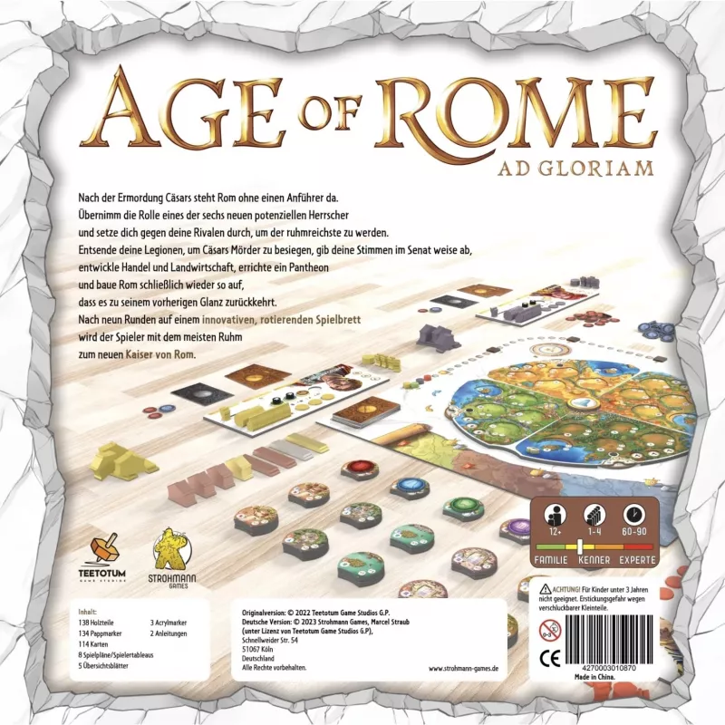Age of Rome, lautapeli