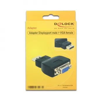 DeLOCK 65567 kaapeli, DisplayPort - VGA, musta