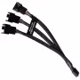 RGB-haaroituskaapeli Alphacool 18679 musta muovi 150mm