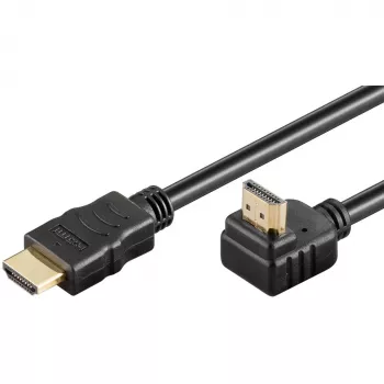 Goobay 61296 - High Speed HDMI -kaapeli Ethernet-kulmaliittimellä 4K@60Hz 2.0 - kaapeli - digitaali/näyttö/video