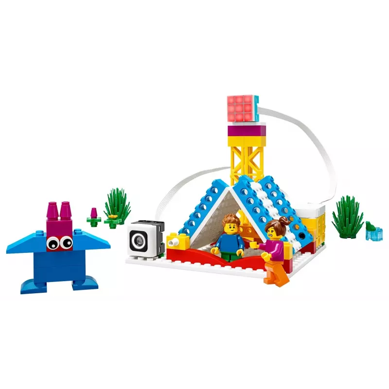 LEGO Education SPIKE Essential Set A+ 45345 – oppimisrobotiikka- ja ohjelmointirakennussarja, 449 osaa, 6 vuodesta alkaen
