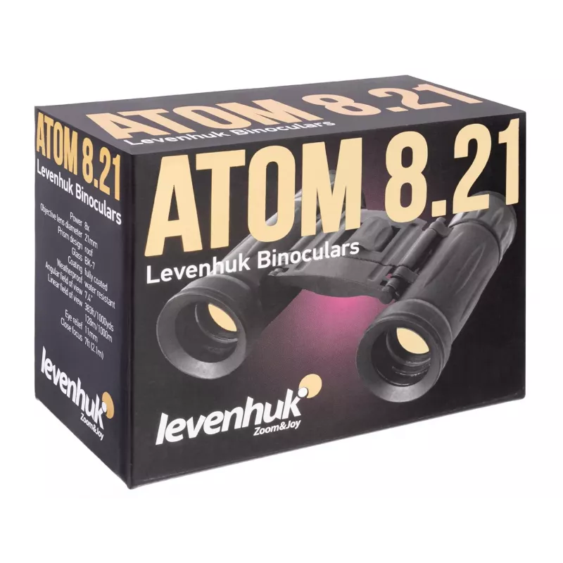 Kiikari Levenhuk Atom 8x21 kattoprisma musta suurennus 8x