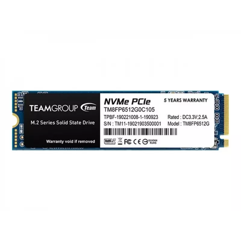 SSD-kiintolevy Team Group 512 GB M.2 PCI Express 3.0 NVMe MP33