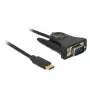 Delock 62964 USB-C - sarja DB9 RS-232 -sovitin, 1,8 m, musta