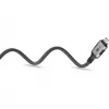 Ethernet-kaapeli USB-C 3.2 Gen2 uros > RJ-45 uros, LAN-sovitin musta/hopea, 3 metriä, punottu tekstiilivaippa