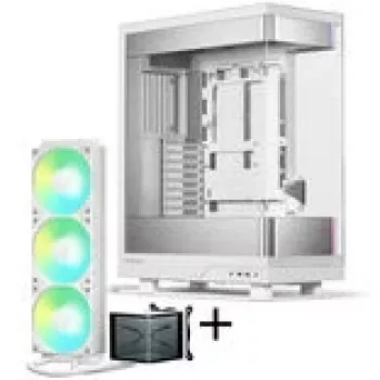 PHANTEKS Evolv X2 + TRYX PANORAMA SE ARGB täysi vesijäähdytys - valkoinen, 360 mm