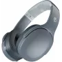 Kuulokkeet Skullcandy Crusher Evo — johdollinen & Bluetooth, harmaa, 40 h akku, USB-C, AUX, taitettava