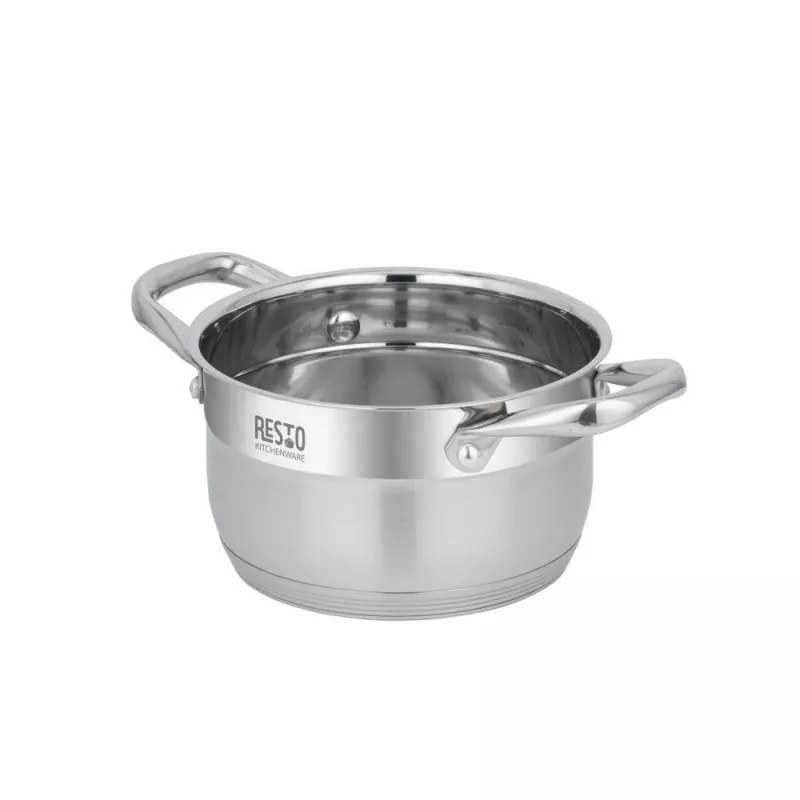 Pyöreä ruostumattomasta teräksestä valmistettu kattila Resto Kitchenware Libra 1,9 L