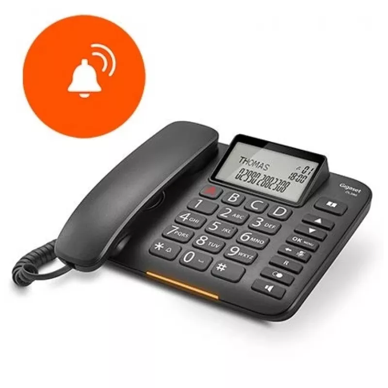 Gigaset DL380 langallinen puhelin, musta