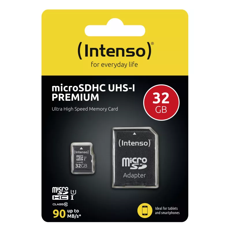 Flash-muisti Intenso 32 GB microSDHC UHS-I Class 10