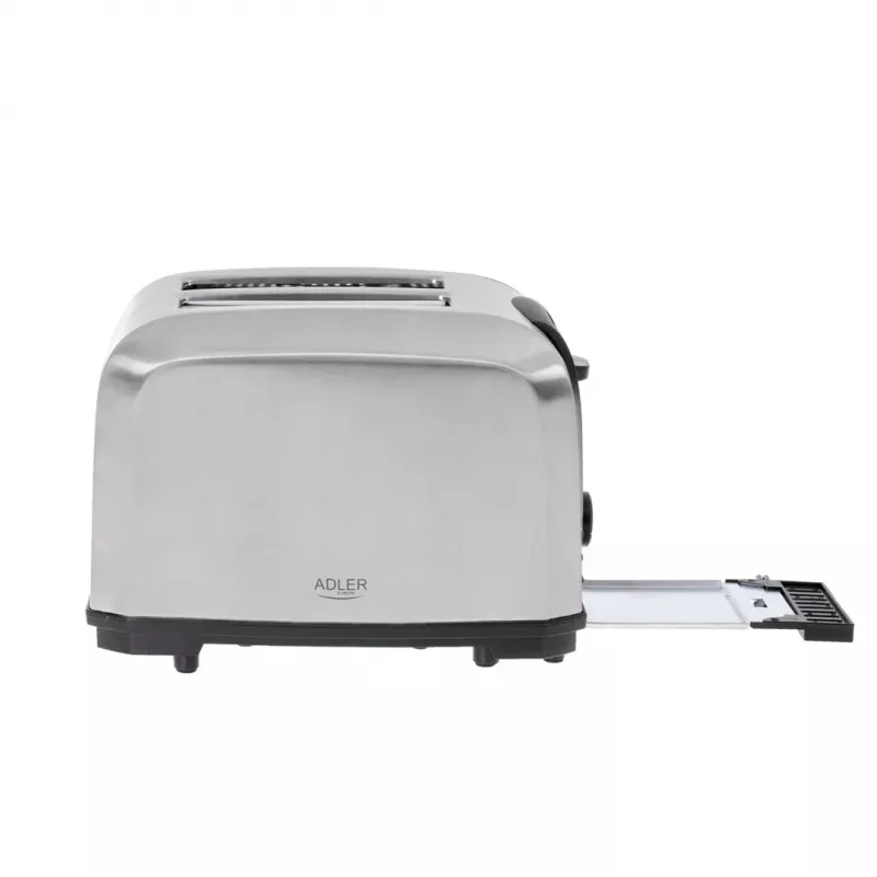 Leivänpaahdin Adler AD 3222 2 viipaletta 1000 W hopea