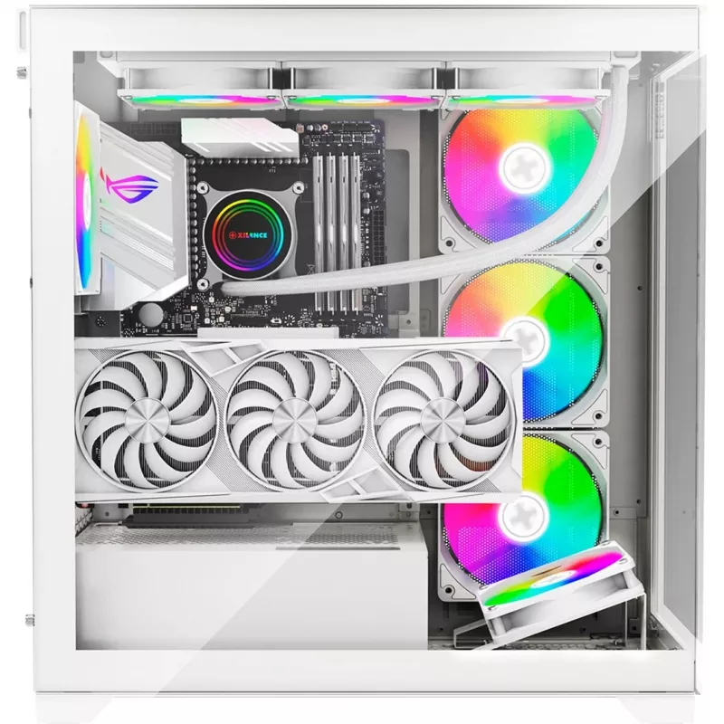 Kotelo | XILENCE | ATX/micro ATX/Mini-ITX | valkoinen | Midi Tower | PC | X818.W.ARGB