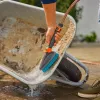 Cleansystem käsiharja M kova harmaa turkoosi yleispuhdistus pehmeämuoviliuskat