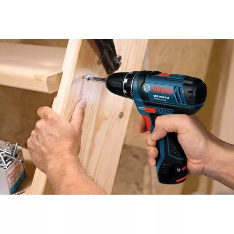 Bosch GSR 10,8-2-LI Professional pikaistukka musta, sininen, punainen