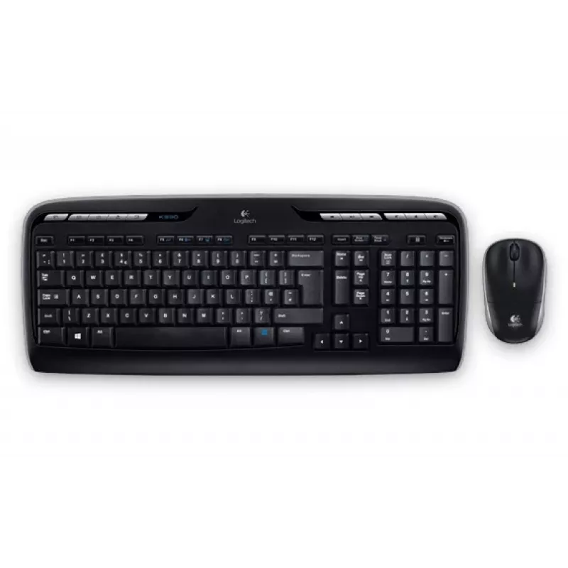 Logitech MK330 langaton näppäimistö US musta