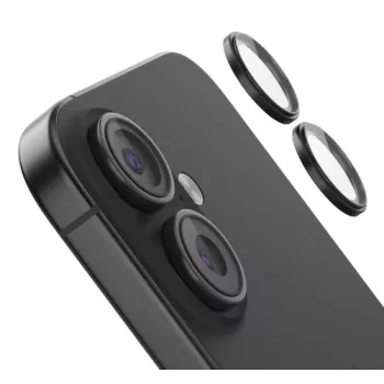 Kameran objektiivinsuoja karkaistua lasia Belkin OVA181HQBK iPhone 16 / 16 Plus -puhelimille, 2 kpl:n pakkaus